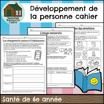 Preview of Développement de la personne et santé sexuelle (Grade 6 FRENCH Ontario Health)