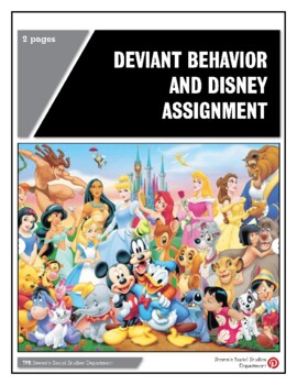 Preview of Deviant Behavior and Disney Assignment