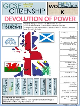 Preview of Devolution of Power Work Booklet of Student Activities and Worksheets