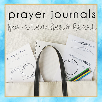 Preview of Devotionals and Prayer Journal Templates for Teachers