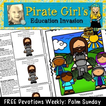 Preview of Devotions Weekly: Palm Sunday FREEBIE