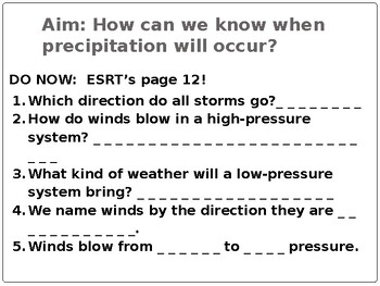 Preview of Dew Point/Relative Humidity Power Point Presentation w/KEY