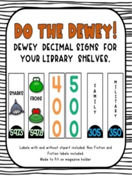 Preview of Dewey Decimal Shelf Labels