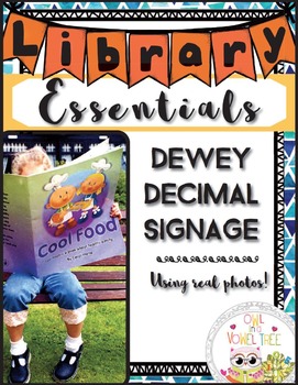 Preview of Dewey Decimal Signage using REAL PICTURES- Dewey Decimal for Libraries