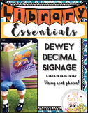Dewey Decimal Signage using REAL PICTURES- Dewey Decimal f