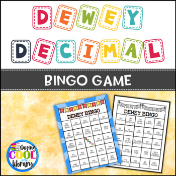 Preview of Dewey Decimal System Bingo Game