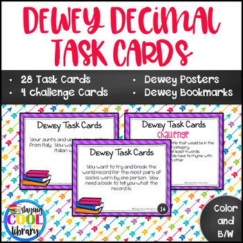Preview of Dewey Decimal Task Cards