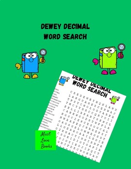 Preview of Dewey Decimal Word Search