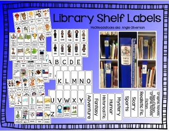 Library Shelf Labels by MsOReadsBooks | Teachers Pay Teachers