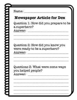Dex The Heart Of A Hero Interview Journeys 2nd Grade By Megan Nolan