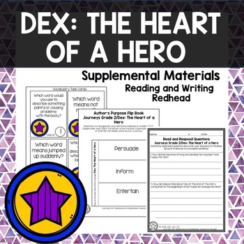Preview of Dex: The Heart of a Hero Journeys Second Grade Week 20