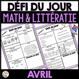 Défi du jour - Avril Pâques & le printemps (French problem