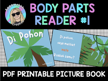 Preview of Di Pohon - Interactive Picture Book - Indonesian Body Parts & Orangutan Facts