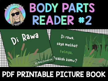 Preview of Di Rawa - Interactive Picture Book - Indonesian Body Parts & Babirusa Facts