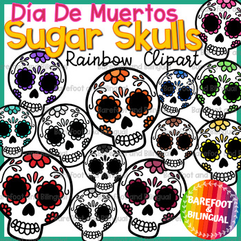 Preview of Dia De Los Muertos Clipart | Sugar Skull Clipart | Calaveras