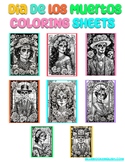 Dia De Los Muertos Coloring Sheets - Day of the Dead - 8 H