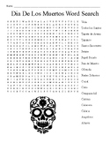Dia De Los Muertos (Day of the Dead) Word Search Puzzle Wo