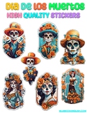Dia De Los Muertos High Quality Stickers - Day of the Dead