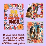 Dia De Los Muertos Photo Frames - Day of The Dead Cards 10 PNGs