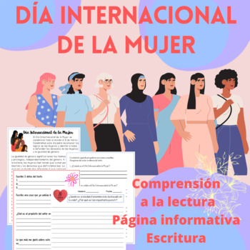 Preview of Día Internacional de la Mujer- Comprensión a la lectura