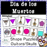 Dia Muertos Day Dead Mexican Guitars / Skulls Shapes Puzzl