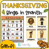 Día de Acción de Gracias- Bingo- Spanish Thanksgiving Bingo