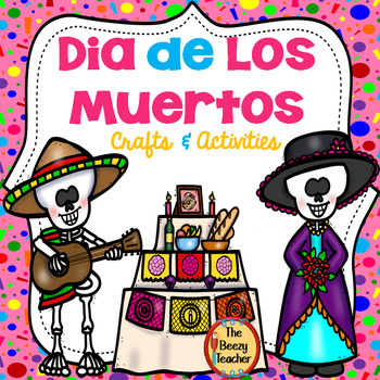 Preview of Dia de Los Muertos Crafts and Activities | counting cards | culture | writing