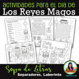 Dia de Los Tres Reyes, Spanish Activity Set of 5 Pages, Pr