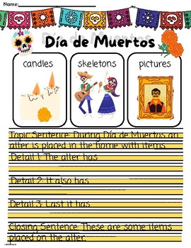 Día de Muertos Handwriting Activities by OT Arsenal | TPT