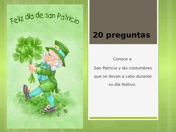 Preview of Dia de San Patricio Spanish PowerPoint