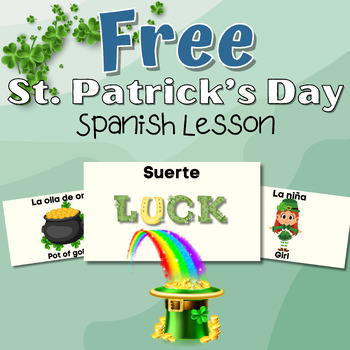 Preview of Dia de San Patricio - FREE Presentation on St. Patrick's Day (Spanish)