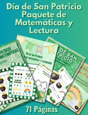 Spanish St. Patrick’s Day Math and Literacy BUNDLE