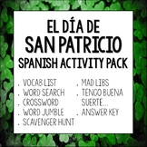 Día de San Patricio Spanish Activities for St. Patrick's D