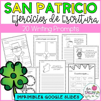 Preview of St.Patrick's Day Writing in Spanish | Día de San Patricio Ejercicio de Escritura