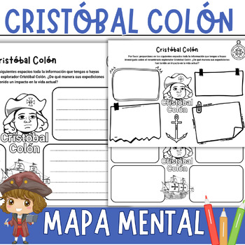 Preview of Día de la Raza - Cristóbal Colón : Mapa mental - Christopher Columbus in Spanish