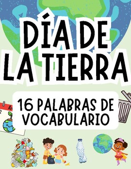 Preview of Día de la Tierra - 16 EARTH DAY VOCABULARY WORDS IN SPANISH