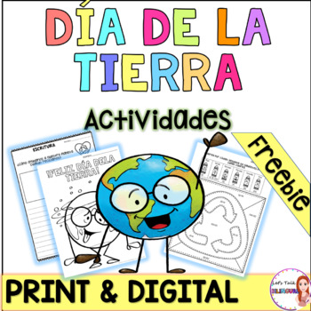 Preview of Dia de la Tierra actividades - Earth Day activities - print - digital - freebie