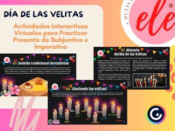 Preview of Día de las Velitas. Presente del subjuntivo-Actividades interactivas