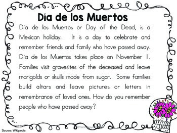 Dia de los Muertos Activities by The Tutu Teacher | TpT