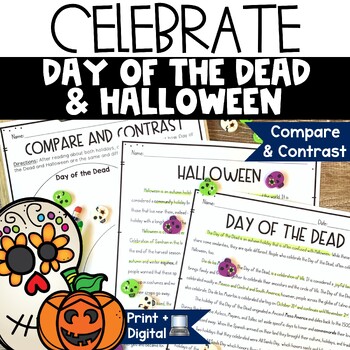 Preview of Dia de los Muertos Activity Day of the Dead History of Halloween Reading Passage