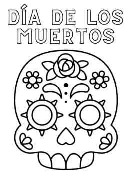 Día de los Muertos Coloring Page by Renee Sutter | TpT