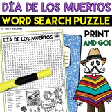 Day of the Dead Dia de los Muertos Word Search Puzzle | Wo