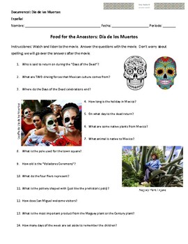 Preview of Día de los Muertos Documentary: Food for the Ancestors (Questions)