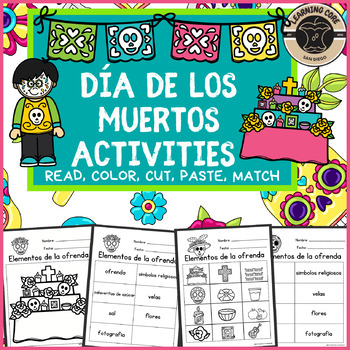 Preview of Dia de los Muertos Ofrenda Activities - Day of the Dead Activities No Prep