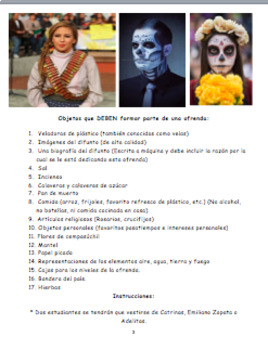 Preview of Día de los Muertos Ofrenda Project | Day of the Dead Altar Project