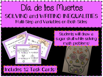 Preview of Dia de los Muertos - Solving Inequalities