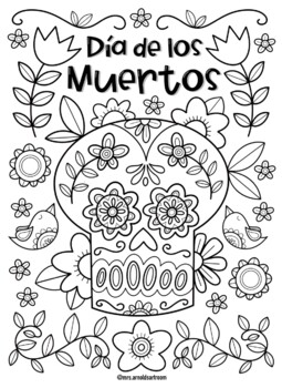 Free Printable Dia De Los Muertos Coloring Pages