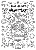 Dia de los Muertos coloring page