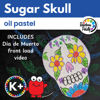 Preview of Easy low prep art project for Day of the Dead Sugar Skull and Hispanic Heritage