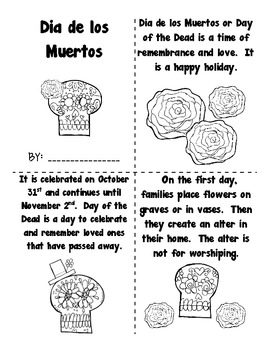 Dia de los Muertos/Day of the Dead Book by Scrapyard Creations | TPT